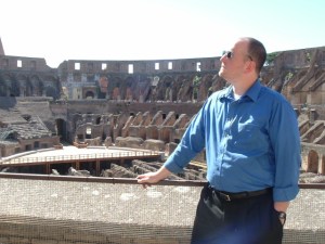 Eric Piotrowski at the Roman Colosseum