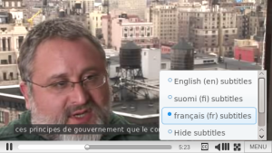 The new player supports closed captions in multiple languages.