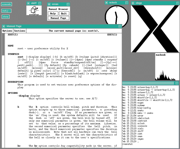 Screenshot, X11/MIT License.