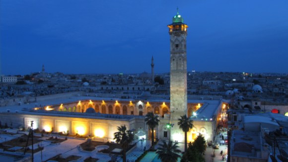 The Great Mosque of Aleppo, seen in 2012. Photo by مجد محبّك, CC BY-SA 3.0.