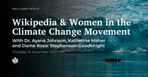 Wikipedia & Women in the Climate Change Movement