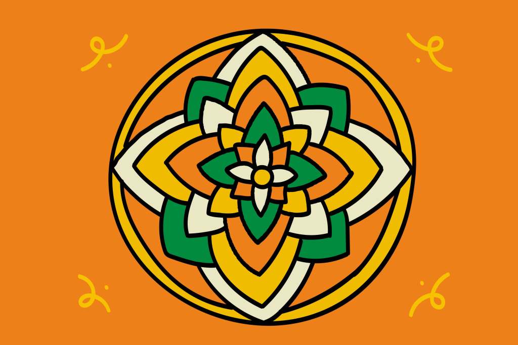 Rangoli symbol for Wikipedia 20