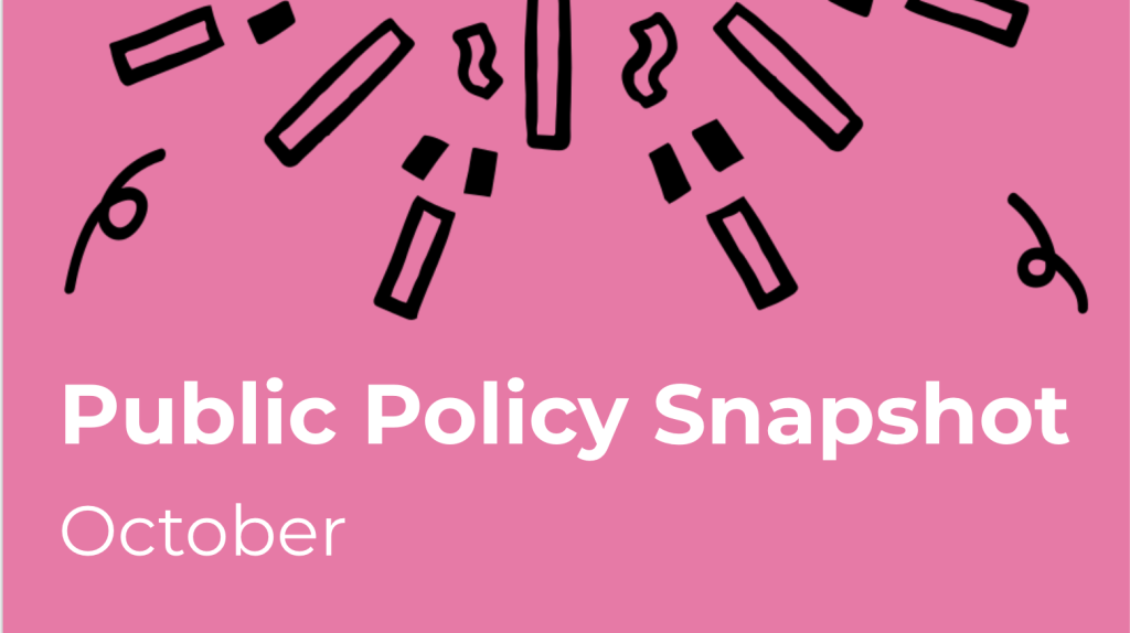 Don’t Blink: Public Policy Snapshot for October 2022