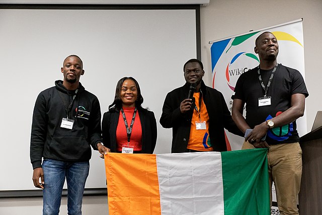 Les bénévoles ivoiriens participants à la WikiConvFr 2022