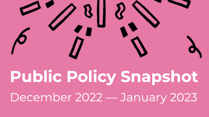 Don’t Blink: Public Policy Snapshot for December 2022–January 2023