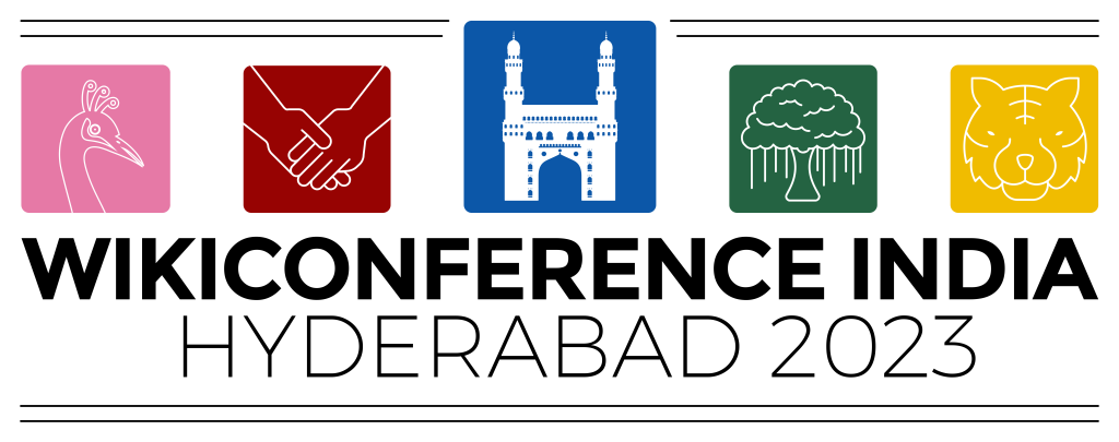 Logo WikiConference India 2023