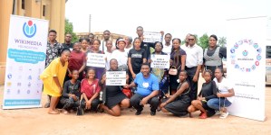 Group photo for Africa environment Wiki Focus event at Unizik
