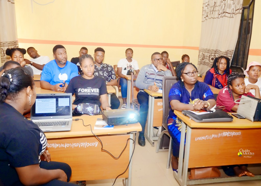 Participants during the Africa environment Wiki Focus event at Unizik