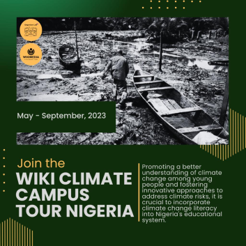WikiClimate Campus Tour Nigeria: Empowering Youth to Tackle Climate Change