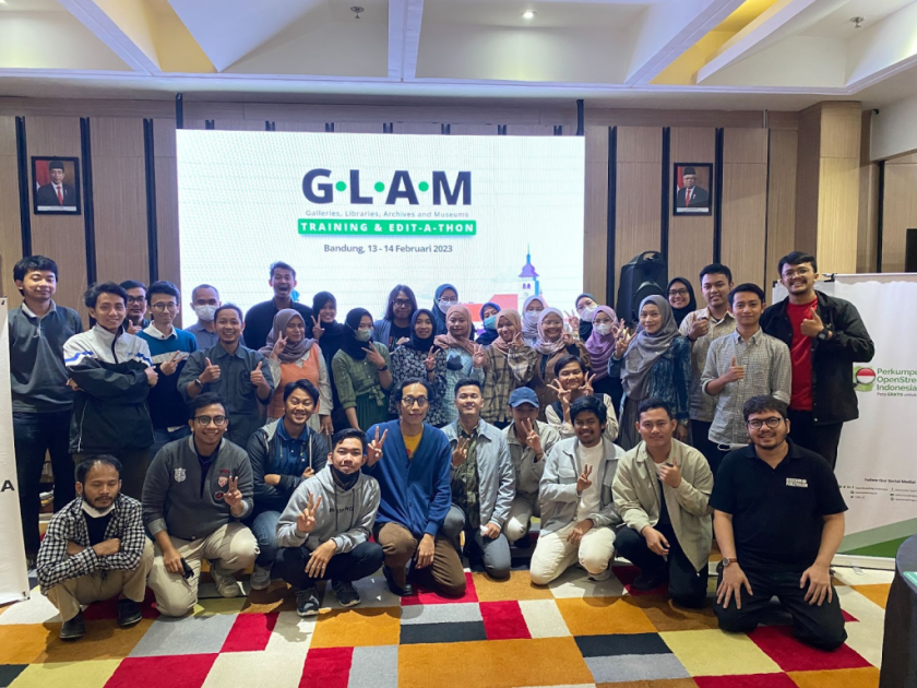 GLAM Training & Edit-a-thon in Bandung on February 13-14, 2023.