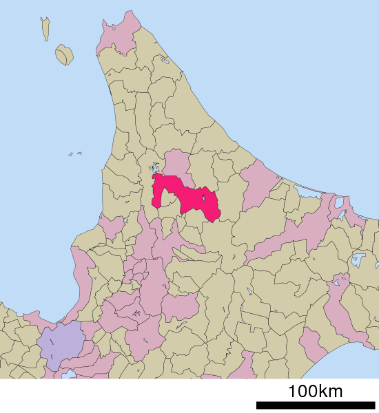 Location of Shibetsu Town, an off-wiki meeting site on the northern island prefecture of Hokkaido, Japan.