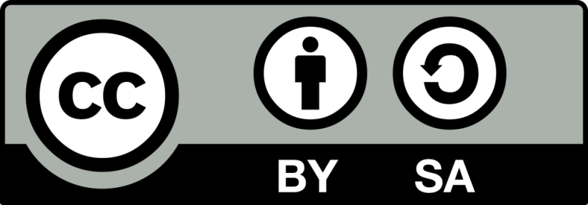 An image of the Creative Commons Attribution-ShareAlike badge