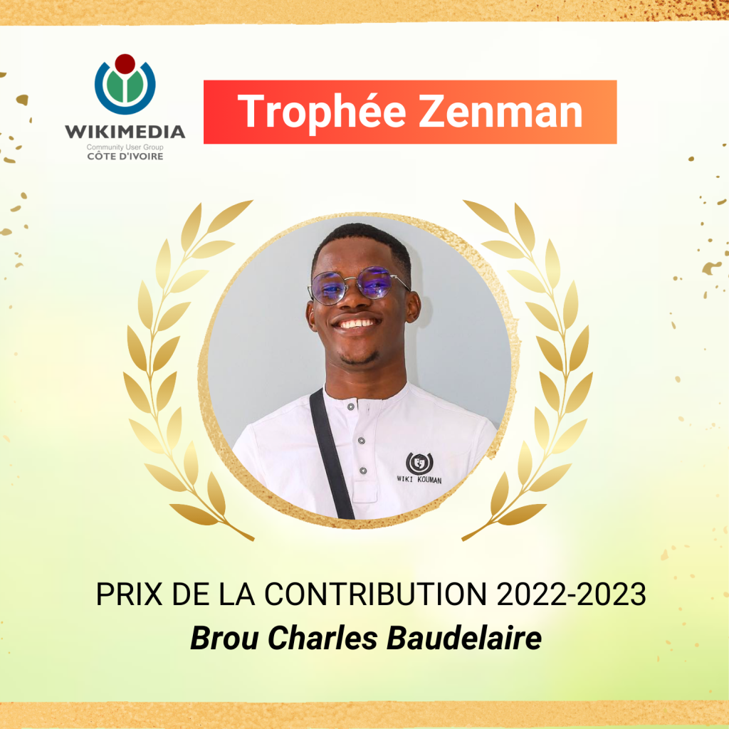 Charles Baudelaire - lauréat du prix Zenman de la contribution 2022-2023 - Wikimedia Côte d'Ivoire 