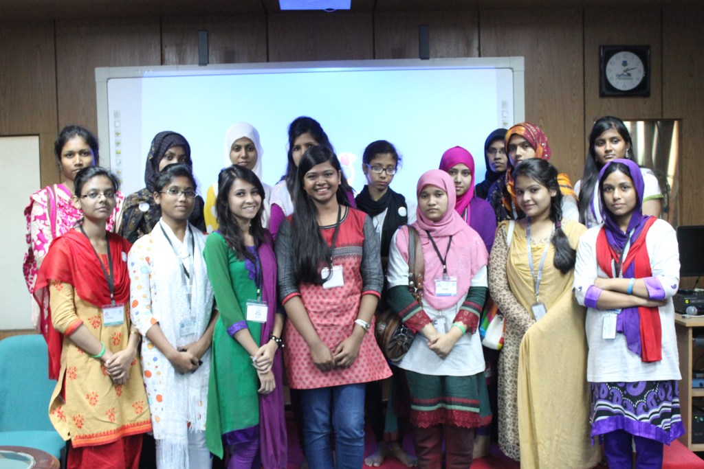Women participants at a workshop in 2015.