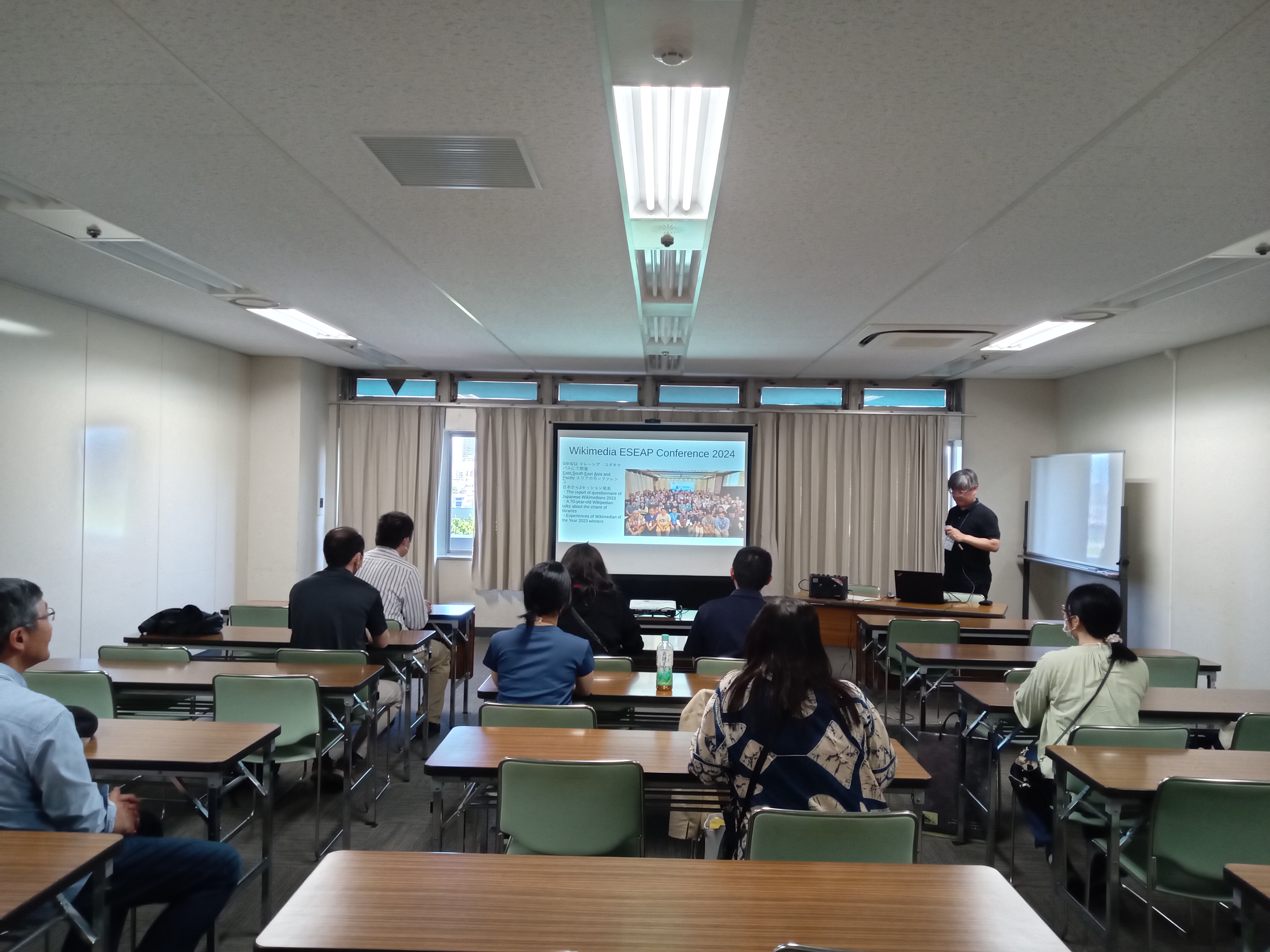 セミナー会場での講演の様子