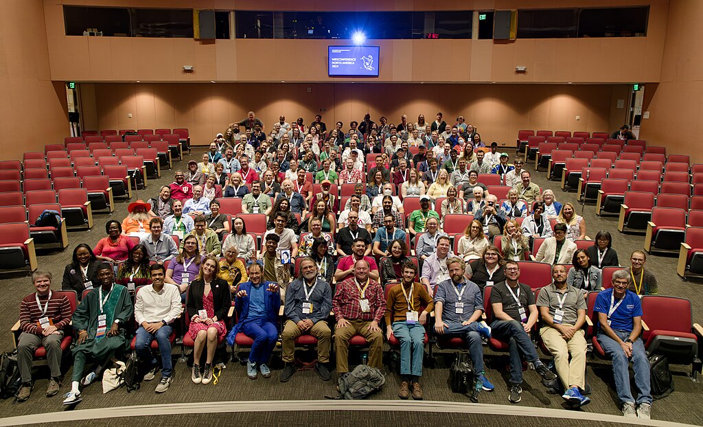 Group photo from WikiConference North America 2024 in Indianapolis.